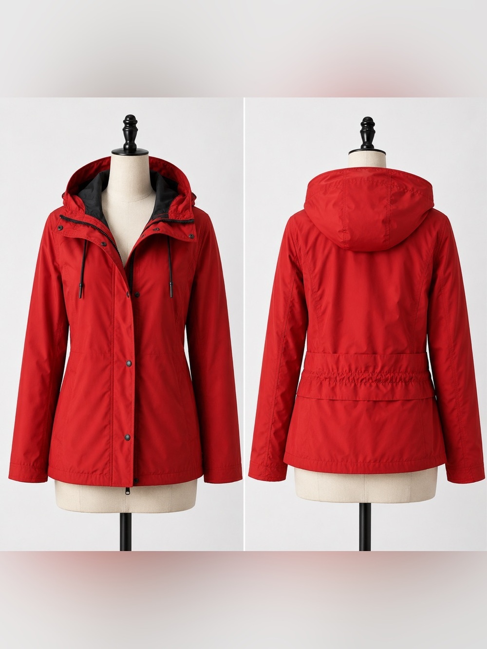 NWT G-Star Women’S Short Red Hooded Parka Ski Snow Jacket SZ M